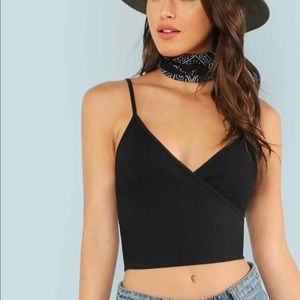 Wrap Crop Cami Top